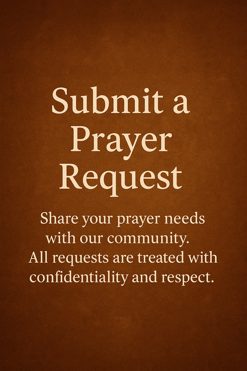 Submit Prayer